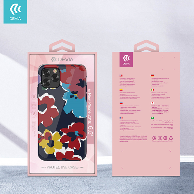 【iPhone11 ケース】Perfume lily series case (blue)サブ画像