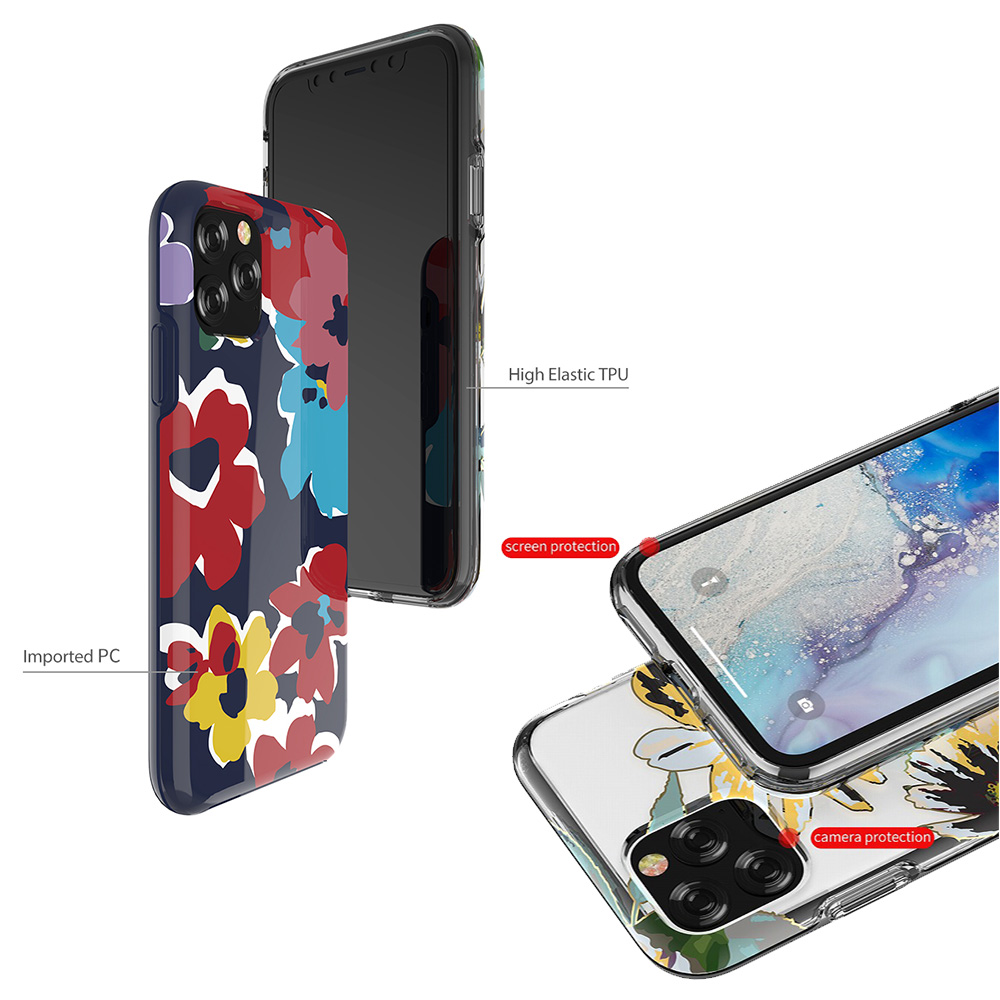 【iPhone11 Pro Max ケース】Perfume lily series case (blue)goods_nameサブ画像