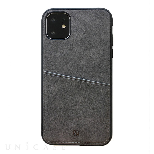 【iPhone11 Pro ケース】ANTIQUE POCKET (Gray)