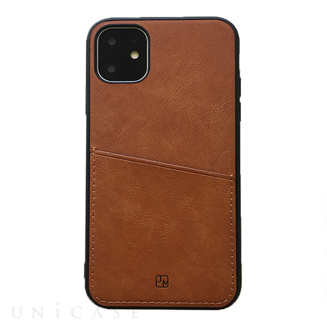 【iPhone11 ケース】ANTIQUE POCKET (Brown)