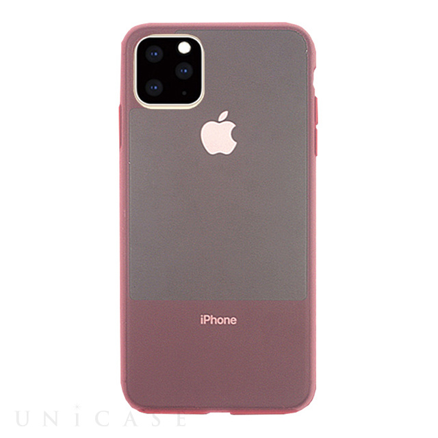 【iPhone11 Pro ケース】CONTRAST SILICON (Pink)