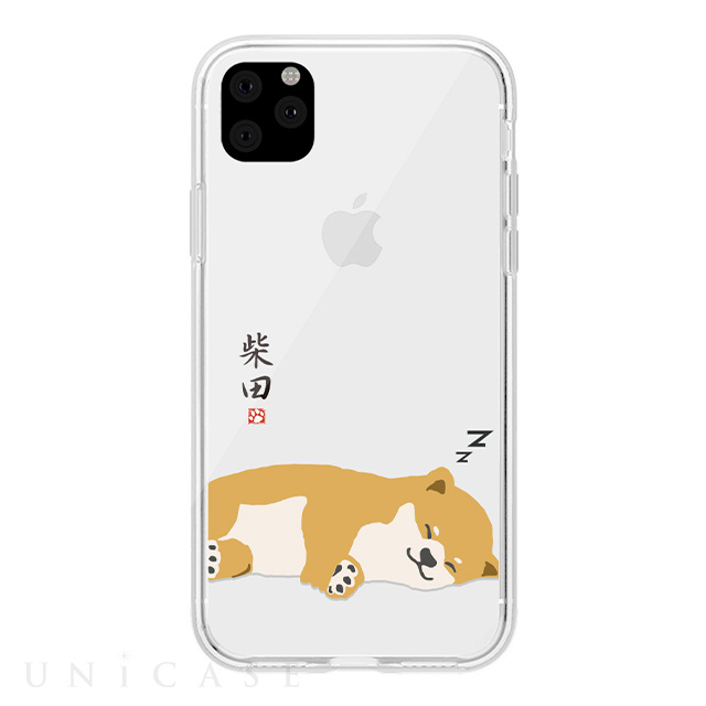 【iPhone11 Pro Max ケース】しばたさんクリアケース (昼寝)