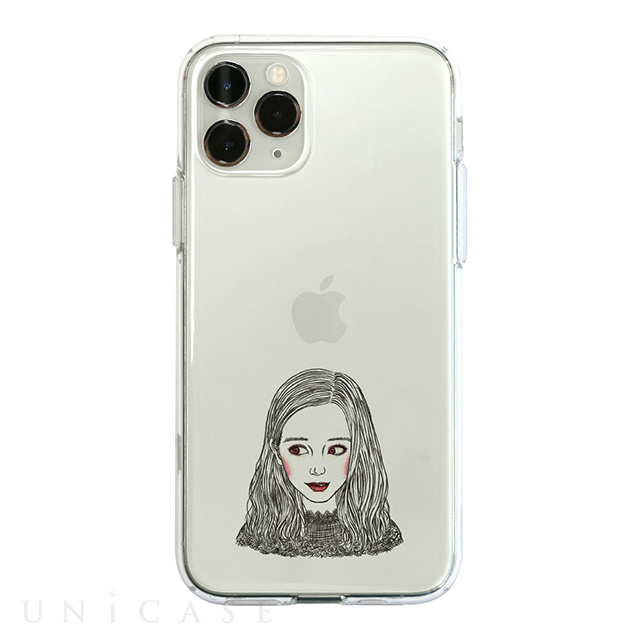 【iPhone11 Pro ケース】ソフトクリアケース (少女B)