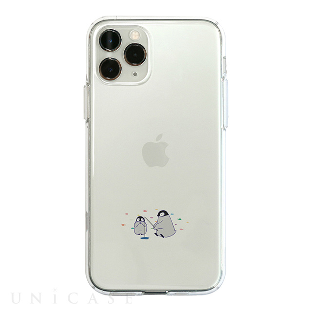 【iPhone11 Pro Max ケース】ソフトクリアケース (ミニ動物 ペンギン)