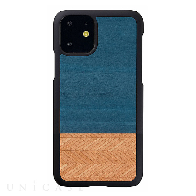 【iPhone11 ケース】天然木ケース (Denim)