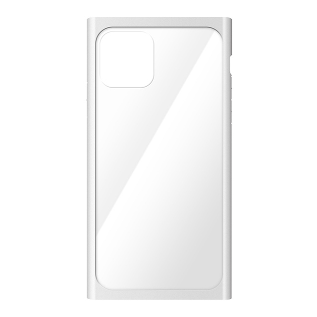 【iPhone11 Pro ケース】クリアガラスタフケース スクエア型 (ホワイト)サブ画像