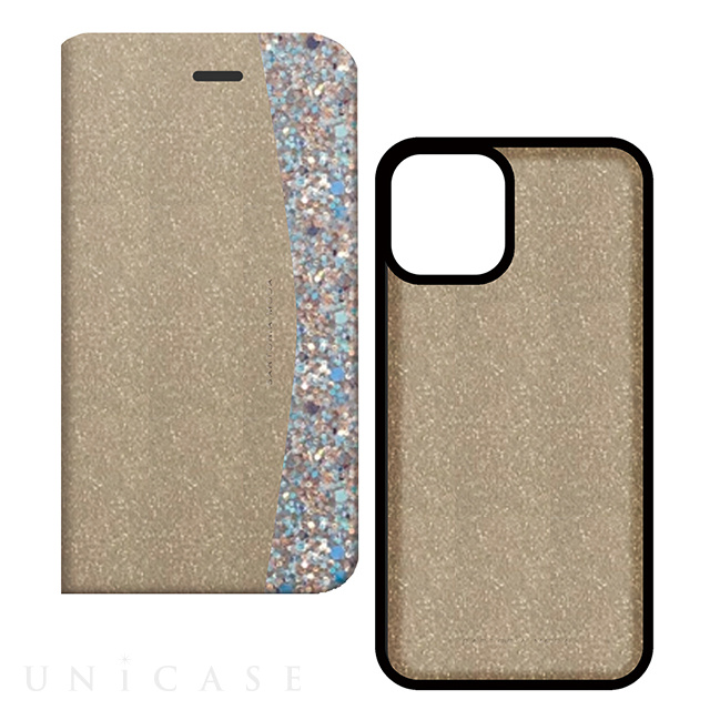 【iPhone11 Pro ケース】2WAY CASE Glitter  (Gold)