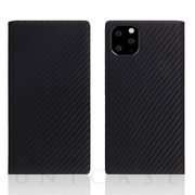 【iPhone11 Pro ケース】Carbon Leather Case (Black)