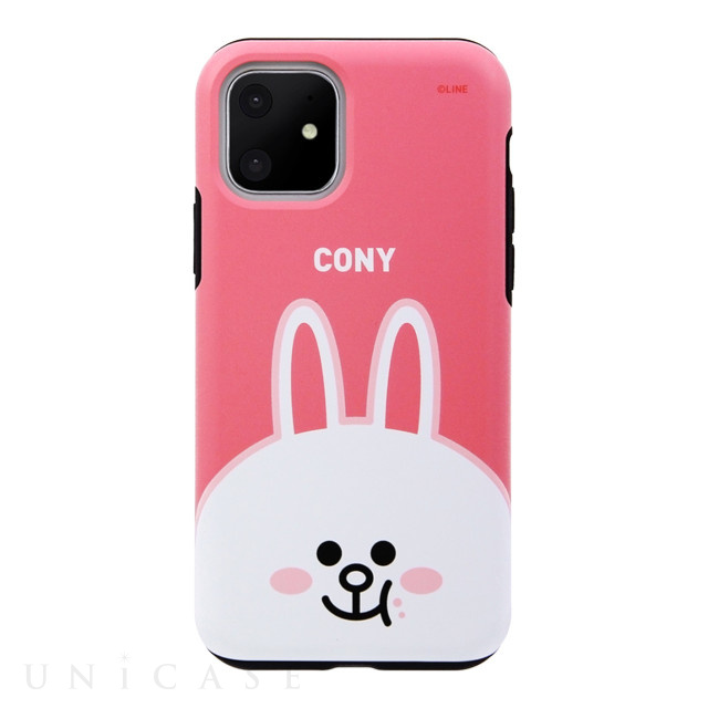 【iPhone11 ケース】DUAL GUARD FACE (CONY)