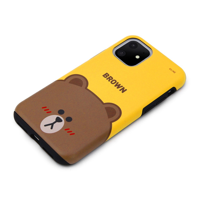 【iPhone11 ケース】DUAL GUARD FACE (BROWN)goods_nameサブ画像