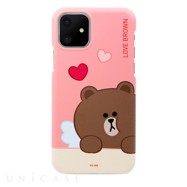 【iPhone11 ケース】SLIM FIT CUPID LOVE (ブラウン)