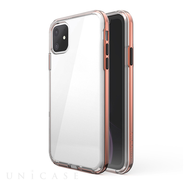 【iPhone11 ケース】ACHROME SHIELD Premium CASE (ROSE GOLD)