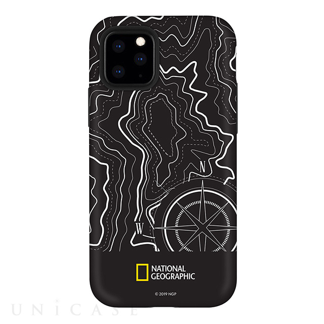 【iPhone11 Pro ケース】Topography Case Double Protective (ブラック)