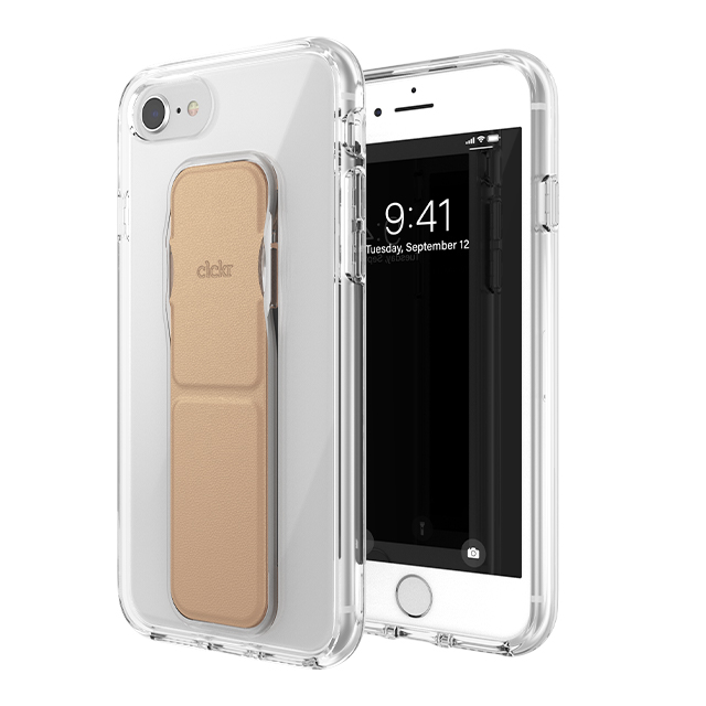 【iPhoneSE(第3/2世代)/8/7/6s/6 ケース】CLEAR GRIPCASE FOUNDATION (CLEAR/ROSE GOLD)サブ画像