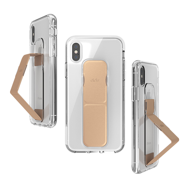 【iPhoneXS/X ケース】CLEAR GRIPCASE FOUNDATION (CLEAR/ROSE GOLD)goods_nameサブ画像