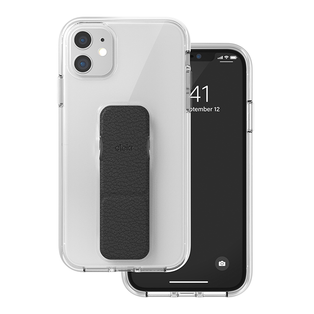 【iPhone11/XR ケース】CLEAR GRIPCASE FOUNDATION (CLEAR/BLACK)サブ画像