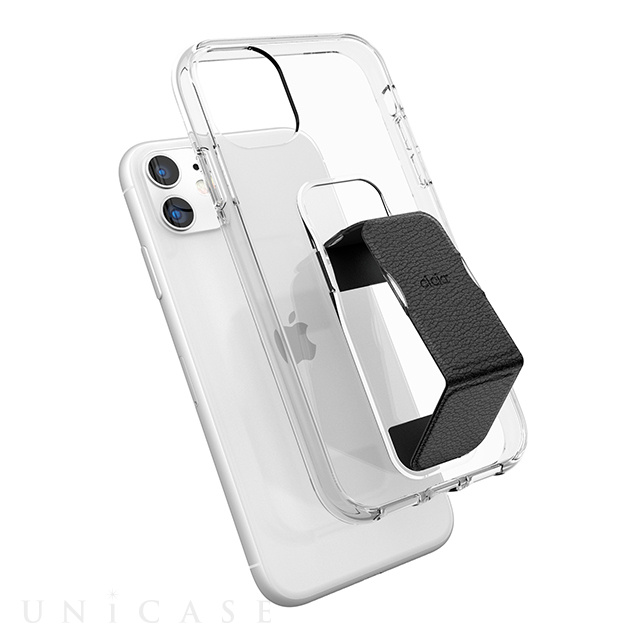 【iPhone11/XR ケース】CLEAR GRIPCASE FOUNDATION (CLEAR/BLACK)