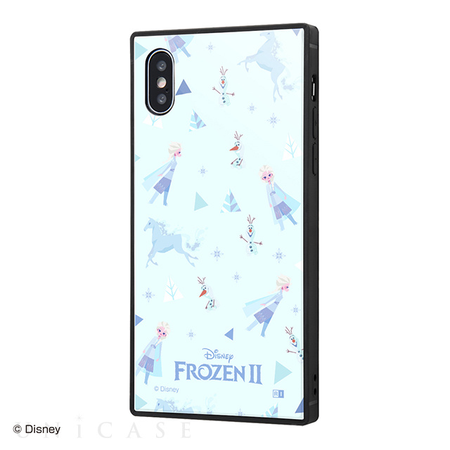 【iPhoneXS/X ケース】アナと雪の女王2/耐衝撃ケース KAKU トリプルハイブリッド (アナと雪の女王2/総柄_01)