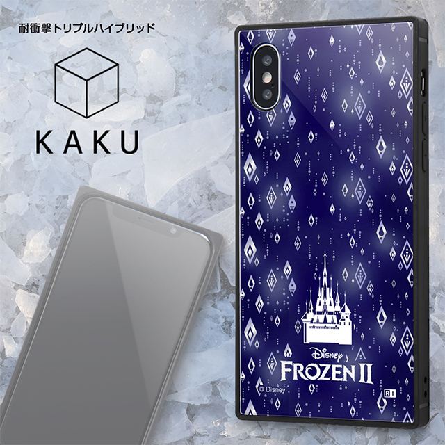 【iPhoneXS/X ケース】アナと雪の女王2/耐衝撃ケース KAKU トリプルハイブリッド (アナと雪の女王2/総柄_04)サブ画像