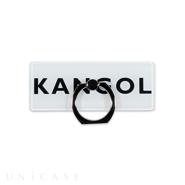 KANGOL スマホリング (BOX LOGO RING WHT)