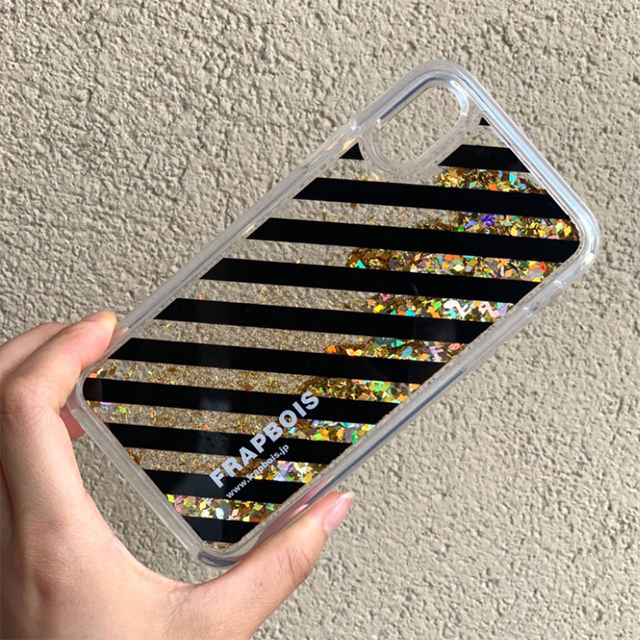 【iPhoneXS/X ケース】FRAPBOIS グリッターケース (STRIPE GLD)goods_nameサブ画像