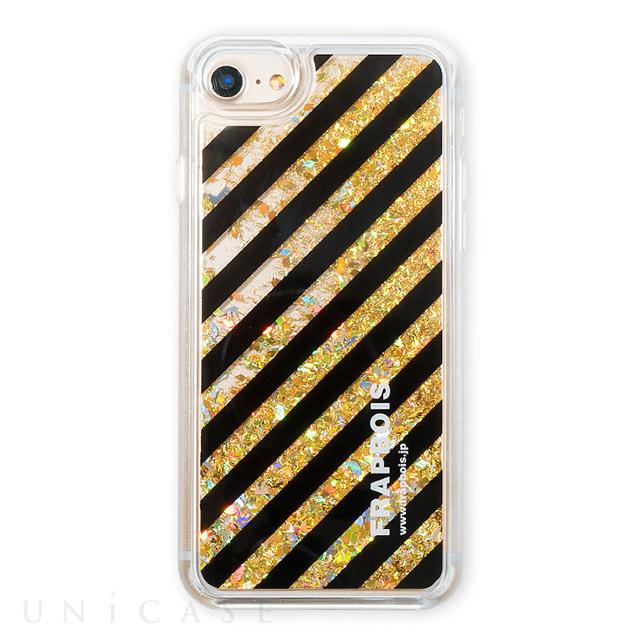 【iPhoneSE(第2世代)/8/7/6s/6 ケース】FRAPBOIS グリッターケース (STRIPE GLD)