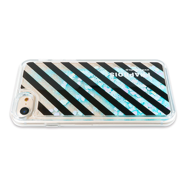 【iPhoneSE(第2世代)/8/7/6s/6 ケース】FRAPBOIS グリッターケース (STRIPE SAX)goods_nameサブ画像