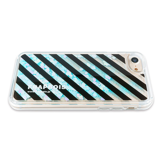 【iPhoneSE(第2世代)/8/7/6s/6 ケース】FRAPBOIS グリッターケース (STRIPE SAX)goods_nameサブ画像