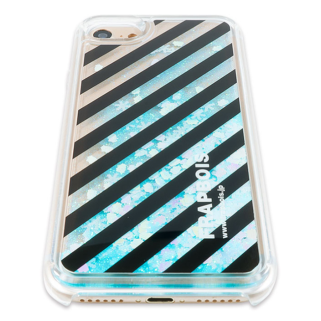 【iPhoneSE(第2世代)/8/7/6s/6 ケース】FRAPBOIS グリッターケース (STRIPE SAX)goods_nameサブ画像