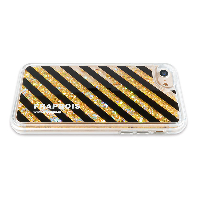 【iPhoneSE(第2世代)/8/7/6s/6 ケース】FRAPBOIS グリッターケース (STRIPE GLD)サブ画像