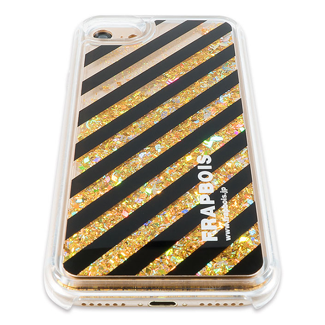 【iPhoneSE(第2世代)/8/7/6s/6 ケース】FRAPBOIS グリッターケース (STRIPE GLD)サブ画像