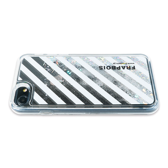 【iPhoneSE(第2世代)/8/7/6s/6 ケース】FRAPBOIS グリッターケース (STRIPE SLV)goods_nameサブ画像