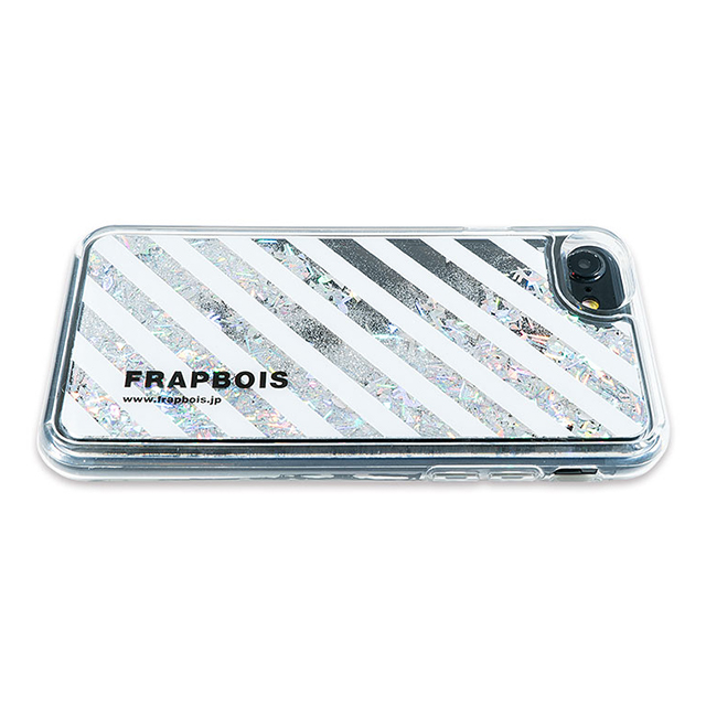 【iPhoneSE(第2世代)/8/7/6s/6 ケース】FRAPBOIS グリッターケース (STRIPE SLV)サブ画像