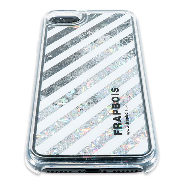 【iPhoneSE(第2世代)/8/7/6s/6 ケース】FRAPBOIS グリッターケース (STRIPE SLV)サブ画像