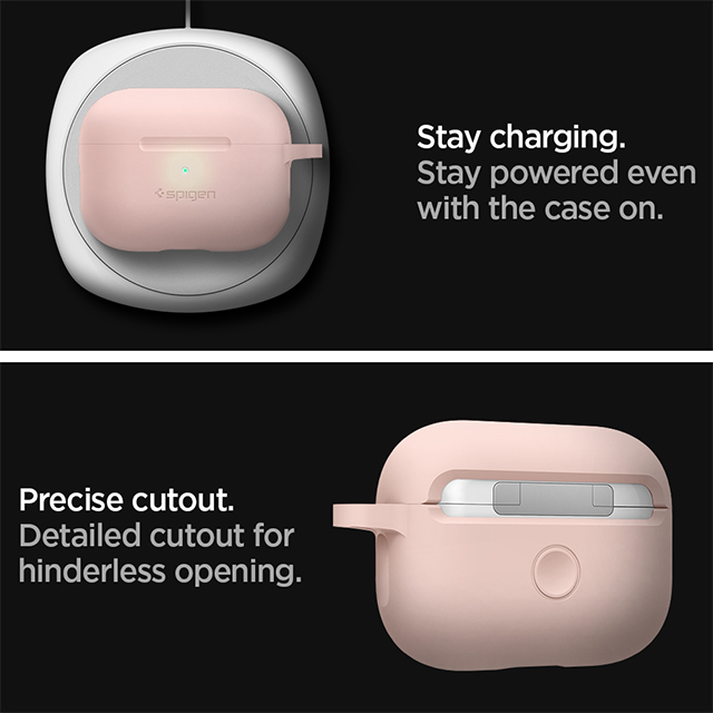 AirPods Pro(第1世代) ケース】Silicone Fit (Pink) Spigen | iPhone ...