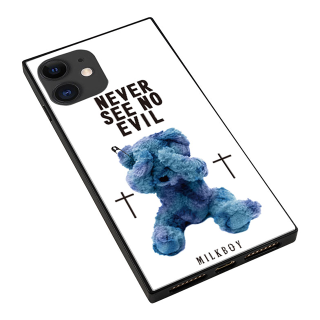 【iPhone11/XR ケース】MILKBOY スクエア型 ガラスケース (SEE NO EVILBEARS WH)goods_nameサブ画像