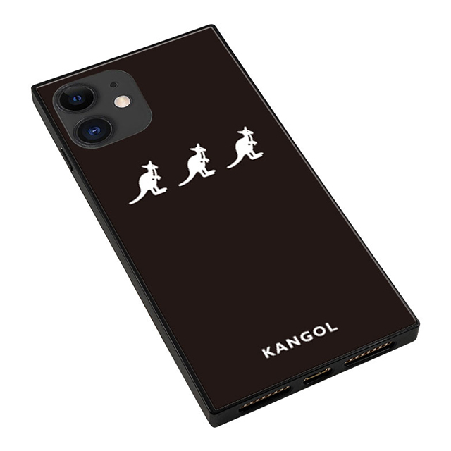 【iPhone11/XR ケース】KANGOL スクエア型 ガラスケース [KANGOL TRIPLE(BLK)]goods_nameサブ画像