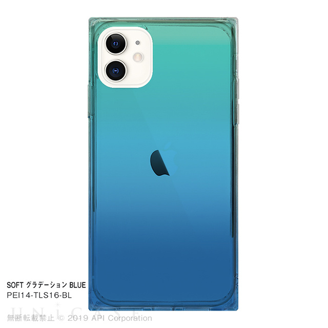 【iPhone11 ケース】TILE SOFT グラデーション (BLUE)