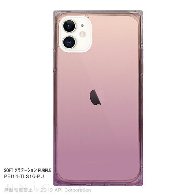 【iPhone11 ケース】TILE SOFT グラデーション (PURPLE)