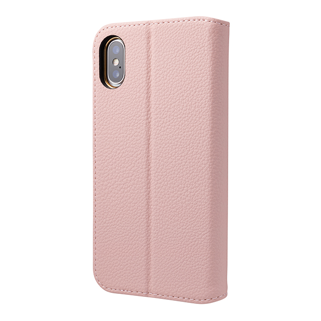 【iPhoneXS/X ケース】“Shrink” PU Leather Book Case (Pink)goods_nameサブ画像