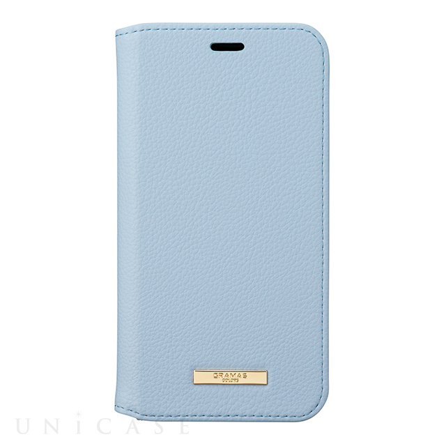 【iPhoneXS/X ケース】“Shrink” PU Leather Book Case (Light Blue)