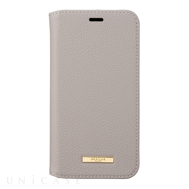 【iPhoneXS/X ケース】“Shrink” PU Leather Book Case (Greige)