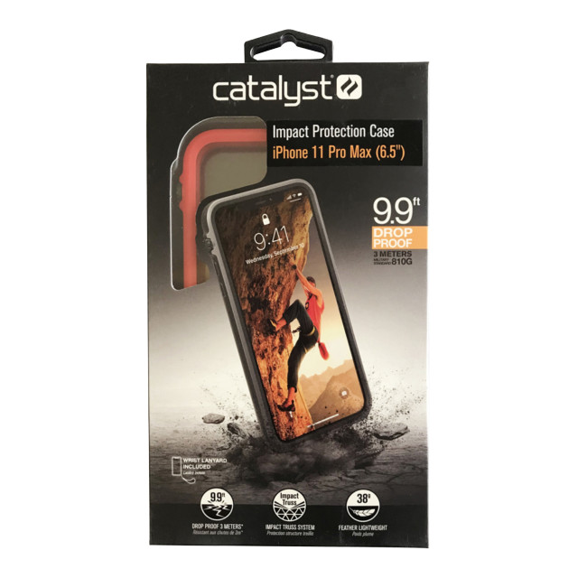 【iPhone11 Pro Max ケース】Catalyst 衝撃吸収ケース (ブラックレッド)