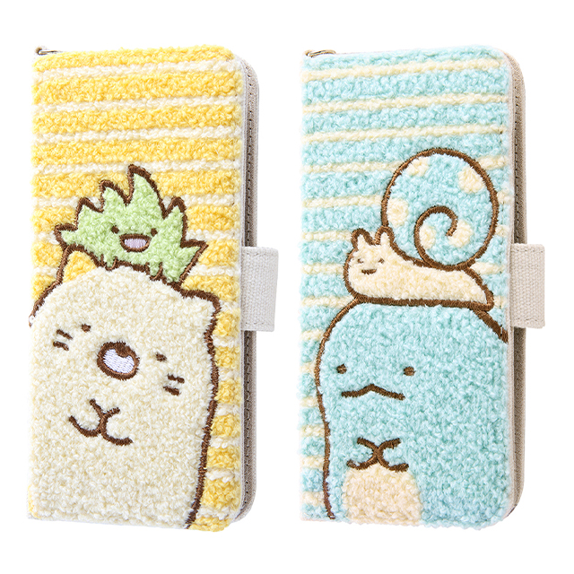 【マルチ スマホケース】汎用 すみっコぐらし/サガラ刺繍手帳型ケース (とかげ)goods_nameサブ画像