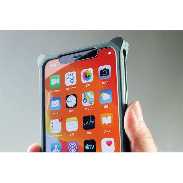 【iPhone11 Pro ケース】ソリッドバンパー (シルバー)サブ画像