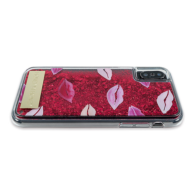 【iPhoneXS/X ケース】HONEY MI HONEY 背面ケース (PINK KISS GLITTER RED)サブ画像