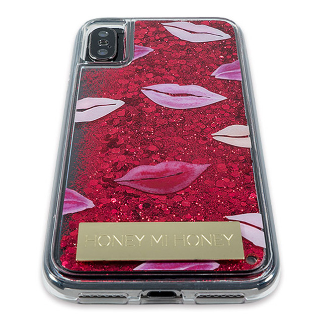 【iPhoneXS/X ケース】HONEY MI HONEY 背面ケース (PINK KISS GLITTER RED)goods_nameサブ画像