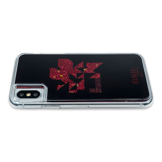 【iPhoneXS/X ケース】FLOWER by RADIO EVANGELION Glitter Case (NERV)サブ画像