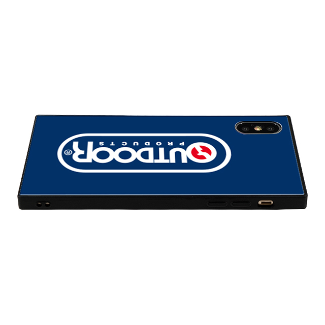 【iPhoneXS/X ケース】OUTDOOR スクエア型 ガラスケース (LOGO BLUE)goods_nameサブ画像