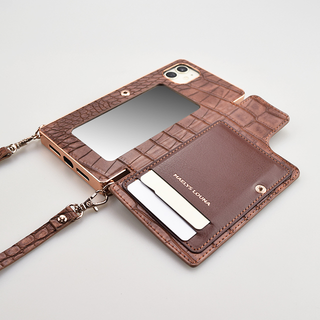 【iPhone11/XR ケース】Cross Body Case Animal Series for iPhone11（crocodile）サブ画像